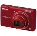 APARAT NIKON COOLPIX S6200 CZERWONY + KARTA SD 8GB