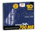 CD-R Platinum 700MB/80MIN 52xSpeed (Koperta 10szt)