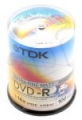 DVD-R TDK 4.7GB 16X DO NADRUKU CAKE 100SZT