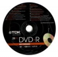 DVD-R TDK 4.7GB 16X PUCK 25SZT