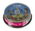 DVD+RW TDK 1.4GB Mini DVD 8cm 4X CAKE 10+OUTER 100X