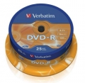 Płyty DVD-R VERBATIM 4.7GB 16x CAKE 25 SZT
