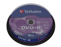 Płyty DVD+R VERBATIM 4.7GB 16x CAKE 10 SZT