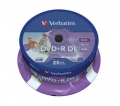 Płyty DVD+R DL Verbatim 8,5GB x8 c25 Printable